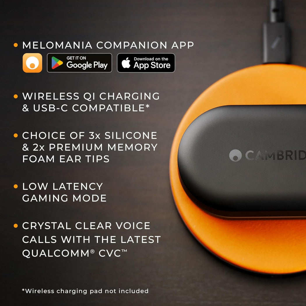 Cambridge Audio Melomania M100 Wireless Noise Cancelling Earbuds