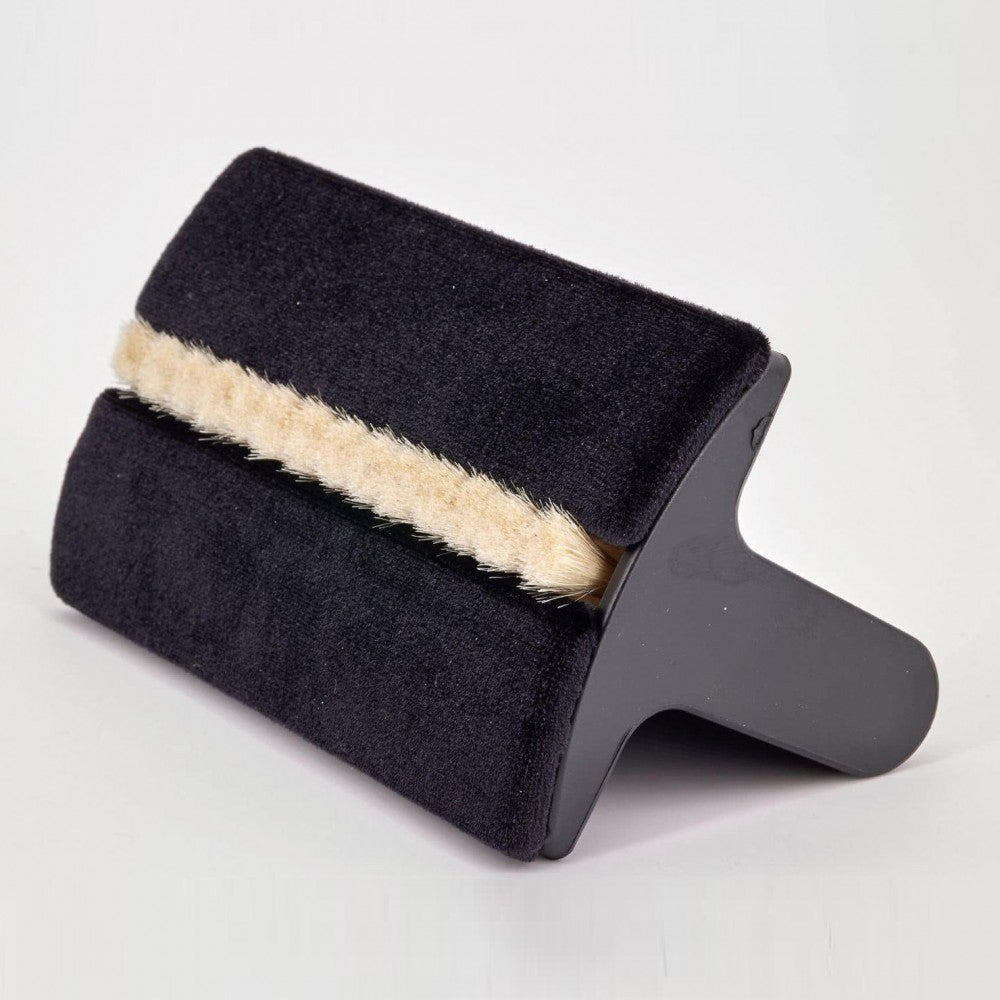 Thorens Record Vinyl Brush with Goat Hair and Velvet Cushion