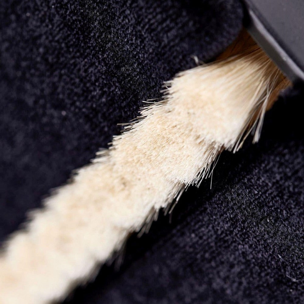Thorens Record Vinyl Brush with Goat Hair and Velvet Cushion