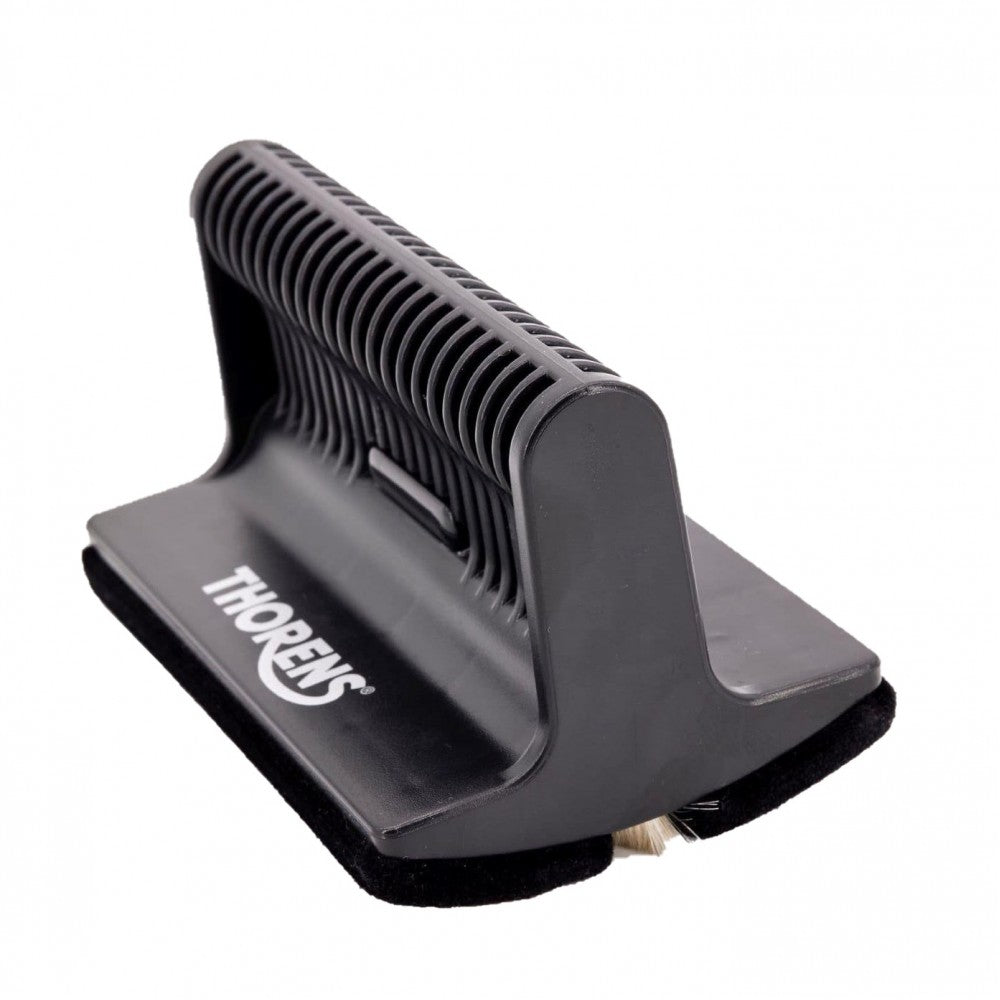 Thorens Record Vinyl Brush with Goat Hair and Velvet Cushion