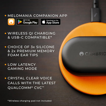 Cambridge Audio Melomania M100 Wireless Noise Cancelling Earbuds