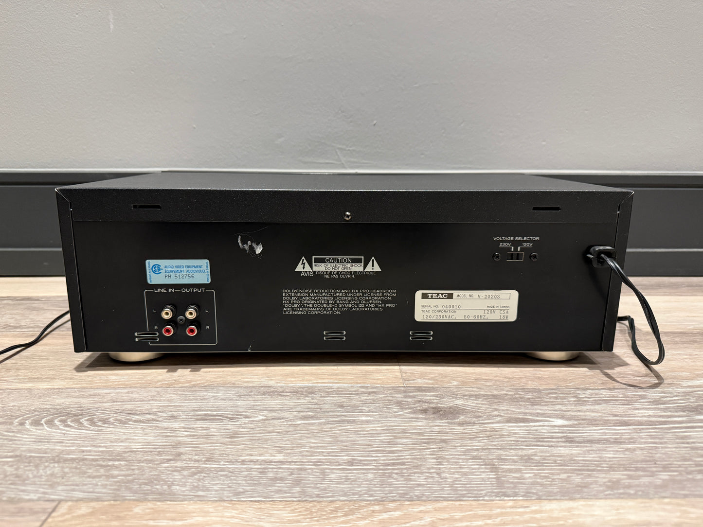 TEAC V-2020S Stereo Cassette Tape Deck (Consignment)