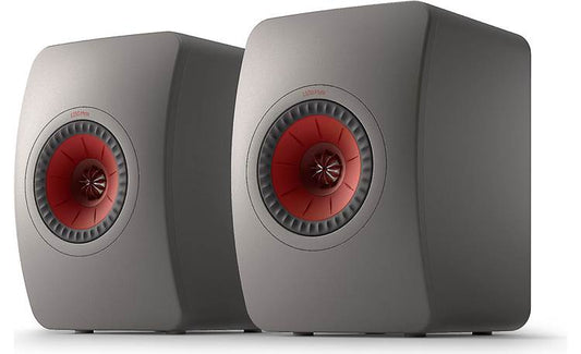 KEF LS 50 Meta speakers with matching S2 Floor stands