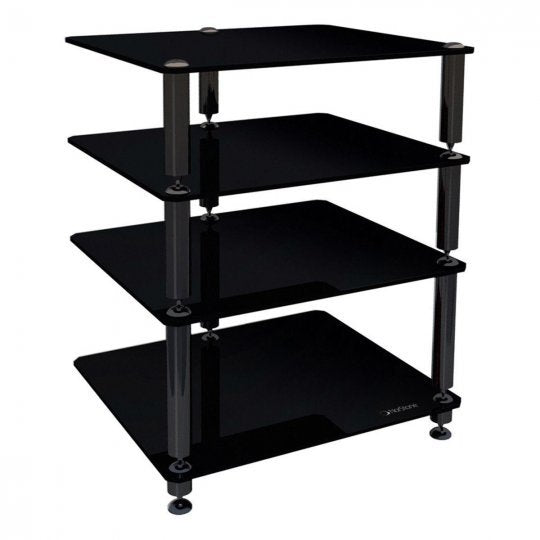 NorStone Bergen 2 - 4-Glass Shelf Hi-Fi Audio Rack