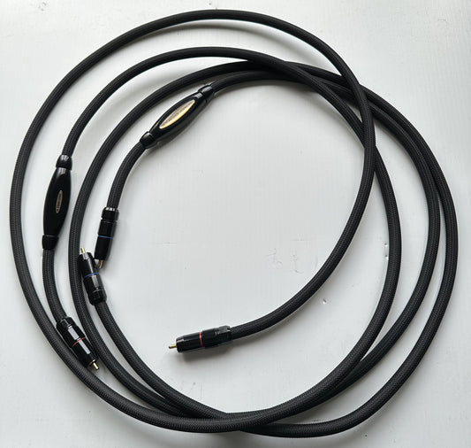 Transparent MusicLink Ultra 2 Meter RCA Interconnects - Used