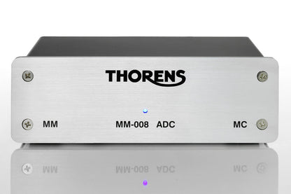 Thorens MM-008 ADC Phono Preamplifier (MM) with Integrated DAC - Silver