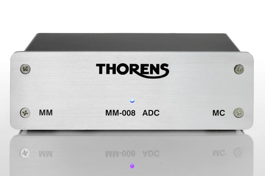 Thorens MM-008 ADC Phono Preamplifier (MM) with Integrated DAC - Silver