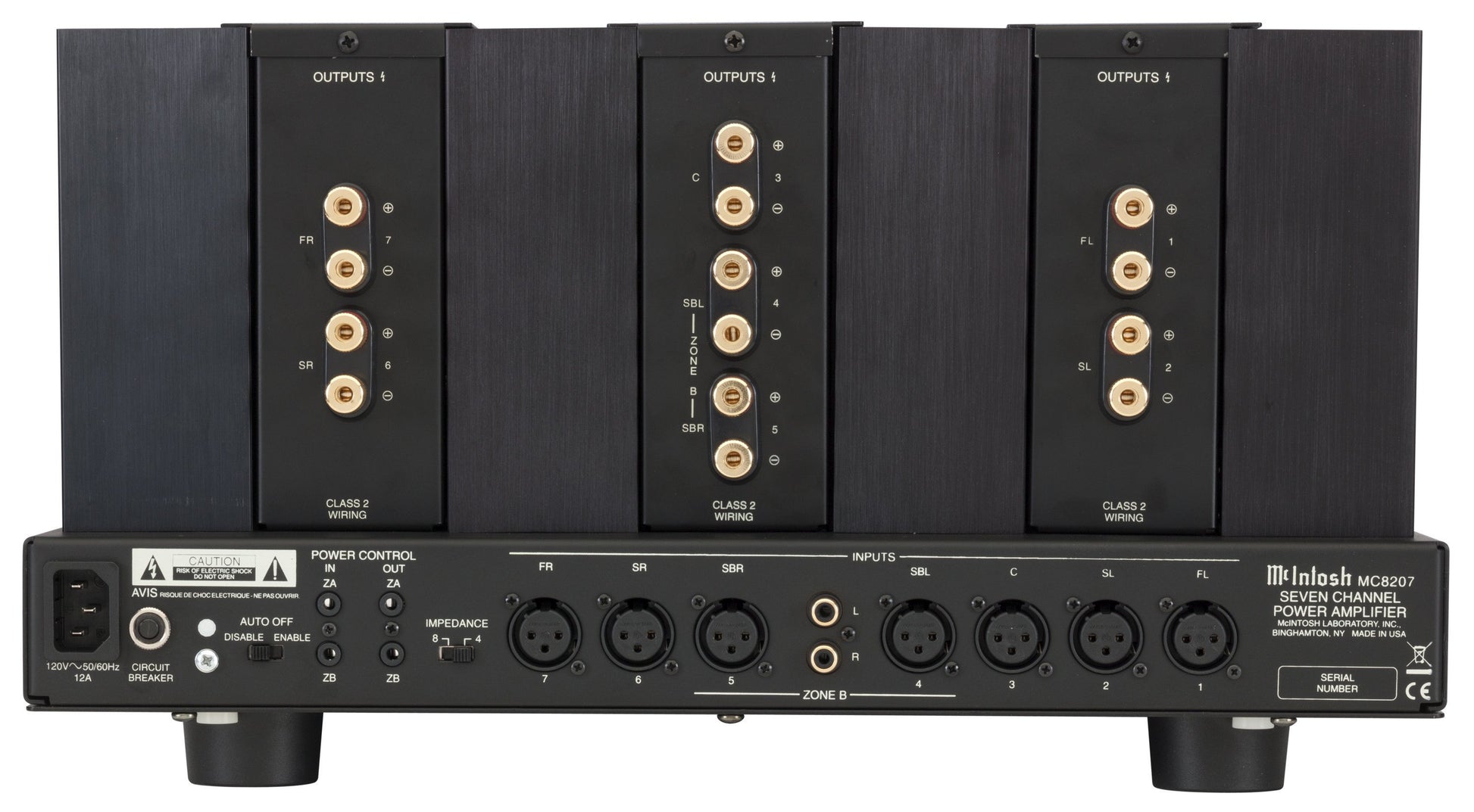 McIntosh MC8207 7-Channel Home Theater Amplifier-Amplifiers-McIntosh-Executive Stereo